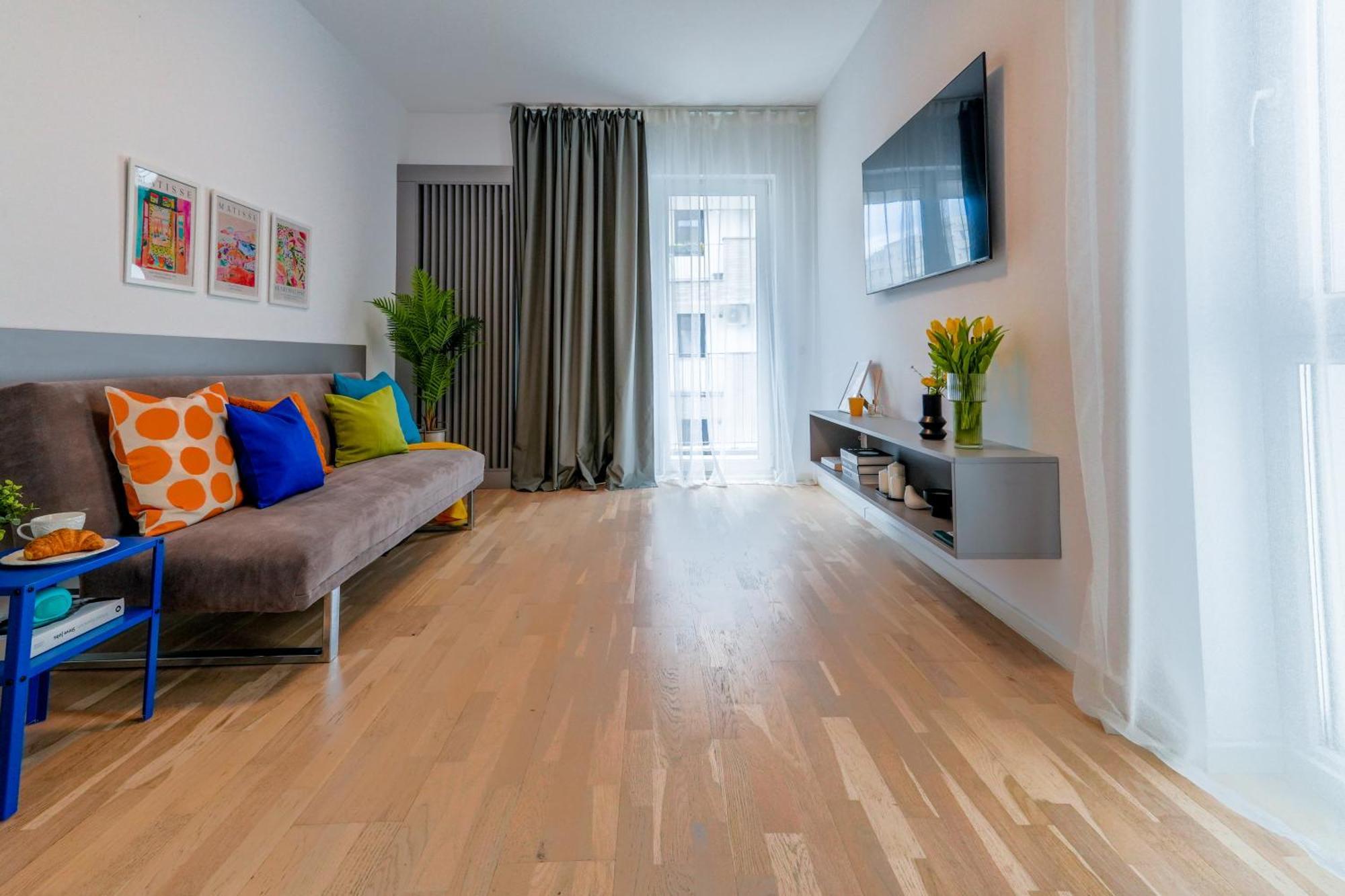 Ana - Cozy & Quiet Apt With Balcony & Garden View 布加勒斯特 外观 照片